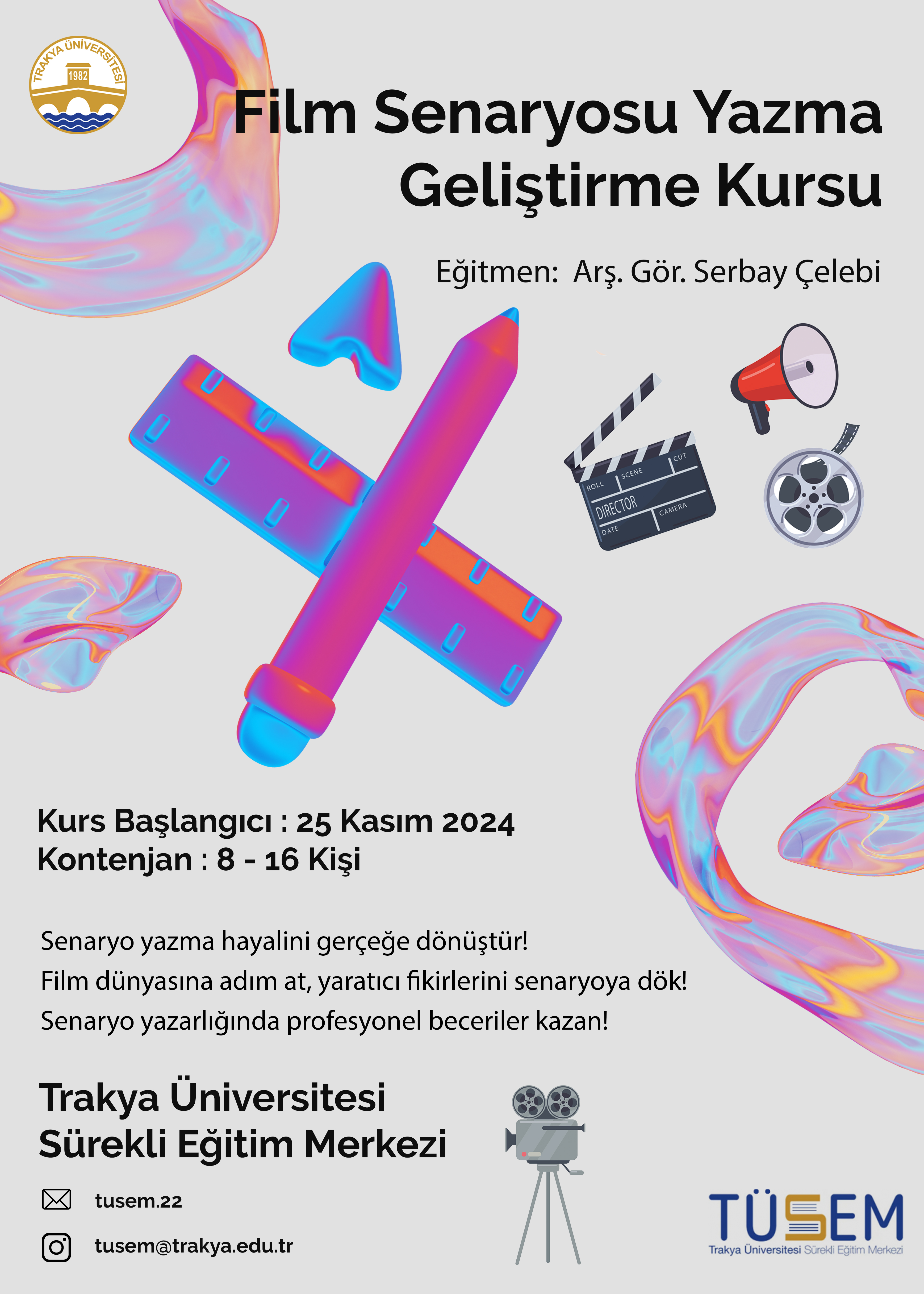 Film Senaryosu Yazma ve Geliştirme Kursu